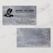 Welder Working in Shop | 金属リベット 名刺 (正面/裏面)