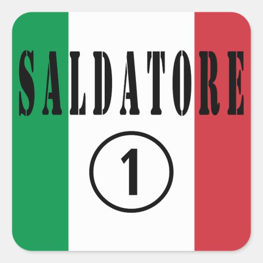 Welders イタリアン : Saldatore Numero Uno スクエアシール (正面)