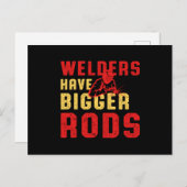 Welders Have Bigger Rods Welder Welding Job Gift ポストカード (正面/裏面)