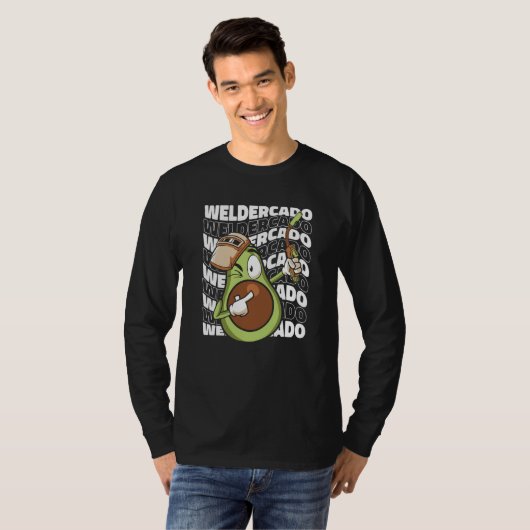 Welding Avocado  Metal Worker Welder Tシャツ (正面フル)