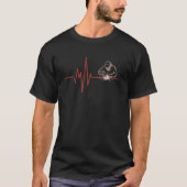 Welding Heartbeat Welder Helmet Fabrication Fusing Tシャツ (正面)