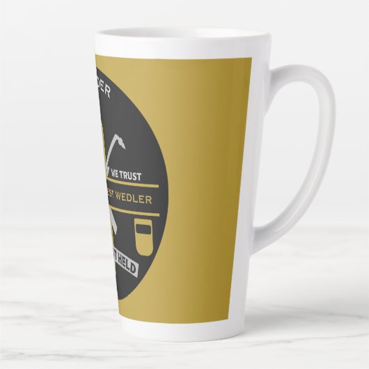 Welding Humor Gift カフェラテマグ (右)