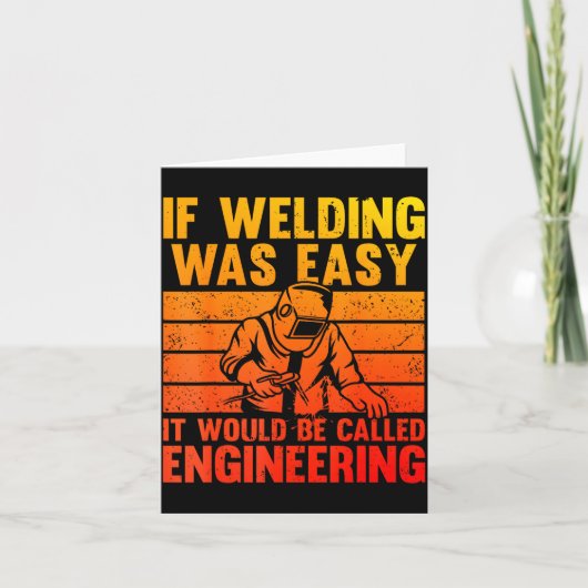 Welding Novelty For Men Women Mig Tig Welder Weldi カード (正面)