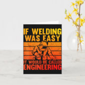 Welding Novelty For Men Women Mig Tig Welder Weldi カード (黄色い花)