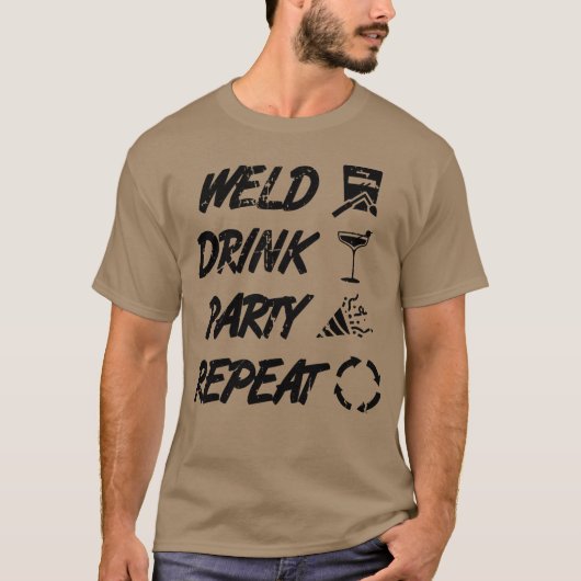 Welding Quote friend Tシャツ (正面)