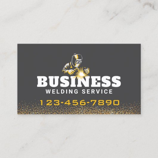 Welding Service Metal Fabrication Pro Welder 名刺 (正面)