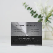 Welding Services Business card editable ポストカード (スタンド正面)