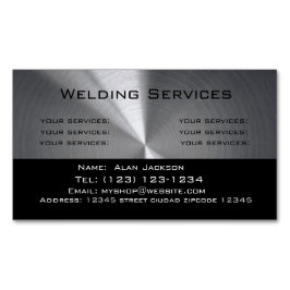 Welding Services Business card editable マグネット名刺