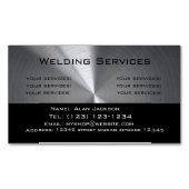Welding Services Business card editable マグネット名刺 (正面)