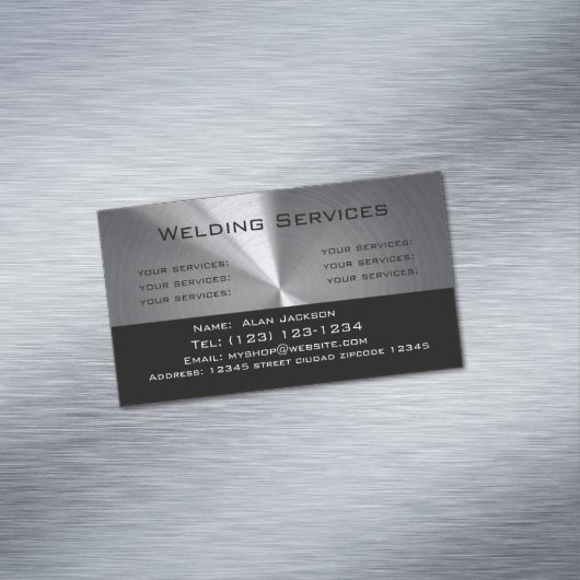 Welding Services Business card editable マグネット名刺 (インサイチュ)