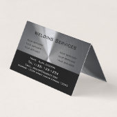 Welding Services Business card editable 名刺 (正面)