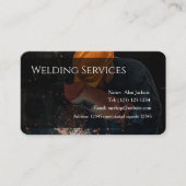Welding Services Business card editable 名刺 (正面)