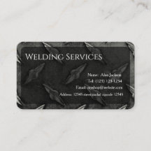 Welding Services Business card editable