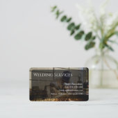 Welding Services Business card editable 名刺 (スタンド正面)