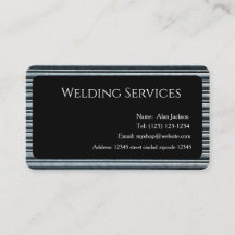 Welding Services Business card editable