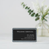 Welding Services Business card editable 名刺 (スタンド正面)