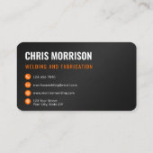 Welding Welder Fabricator 名刺 (裏面)