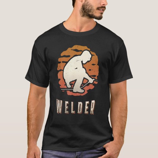 Welding Welder Vintage Retro Classic Sunset Tシャツ (正面)