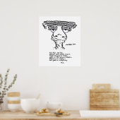 Wellユーモアのある Freak読ポスタ1-6-23 ポスター (キッチン)