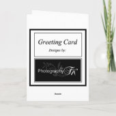 Well おもしろい Hello Giraffe Greeting Card カード (裏面)