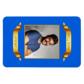 Well Done金ゴールドスクロール、カスタム写真 – パーソナライズされた マグネット (横)