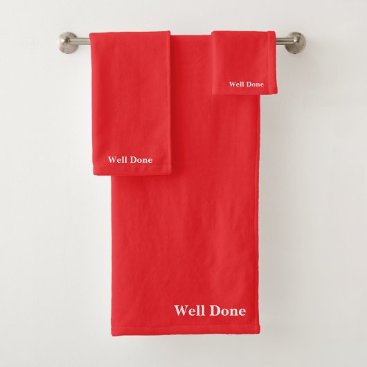 Well Done Christmas Red  Bath Towel Set バスタオルセット (インサイチュ)