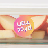 “Well Done!” Colorful Encouragement Sticker ラベル (貼付)