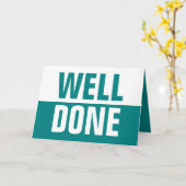 Well Done Greetingsカード カード (黄色い花)