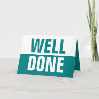 Well Done Greetingsカード カード