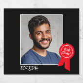 Well Done Red Rosette、カスタム写真 – パーソナライズされた ビールラベル (シングルラベル)