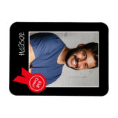 Well Done Red Rosette、カスタム写真 – パーソナライズされた マグネット (横)