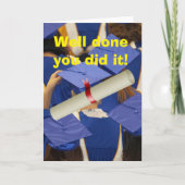 Well done you did it. カード (正面)