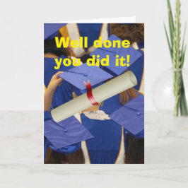 Well done you did it. カード