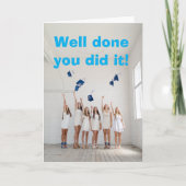 Well done you did it. カード (正面)