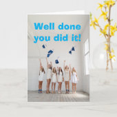 Well done you did it. カード (黄色い花)