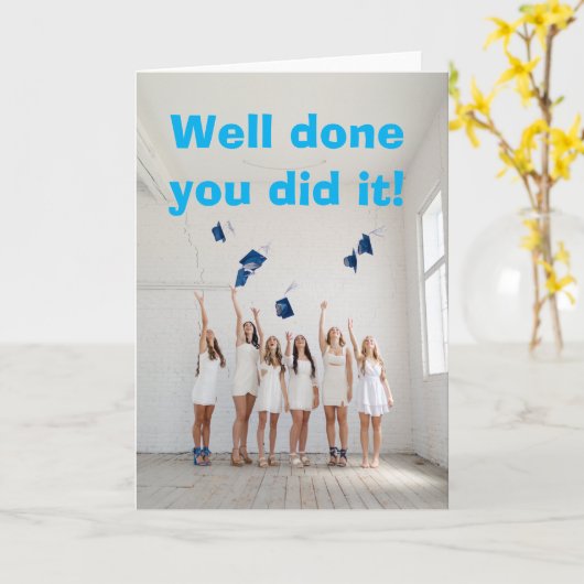 Well done you did it. カード (黄色い花)