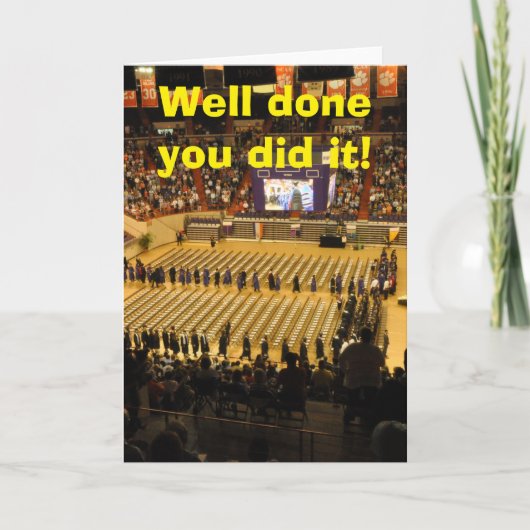 Well done you did it. カード (正面)