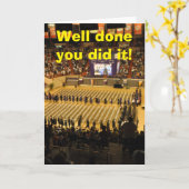 Well done you did it. カード (黄色い花)