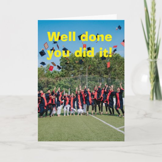 Well done you did it. カード (正面)