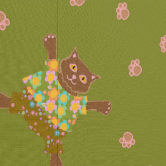 Well Dressed Cats Making Paw Prints in the Grass 壁紙 (縫い目)