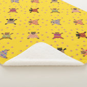 Well Dressed Cats Making Paw Prints in the Sunshin シェルパブランケット (3/4)