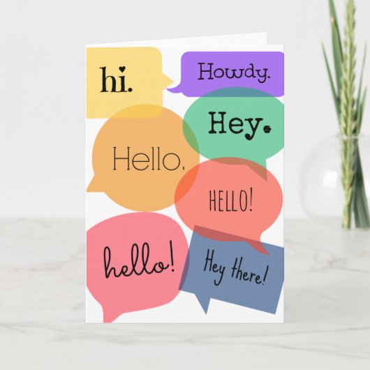 Well Hello There カード (正面)