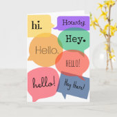 Well Hello There カード (黄色い花)