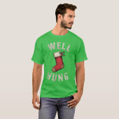 Well Hung Dirty Christmas Stocking Holiday Gift bo Tシャツ (正面フル)