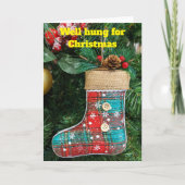 Well hung for Christmas. カード (正面)