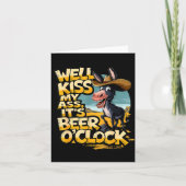Well Kiss My It's Beer O' Clock Drinking Beer  カード (正面)