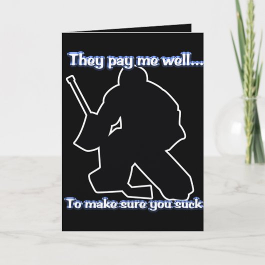 Well Paid Goalieカード カード (正面)