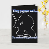 Well Paid Goalieカード カード (黄色い花)