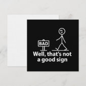 Well Thats Not A Good Sign Funny Meme 招待状 (正面/裏面)