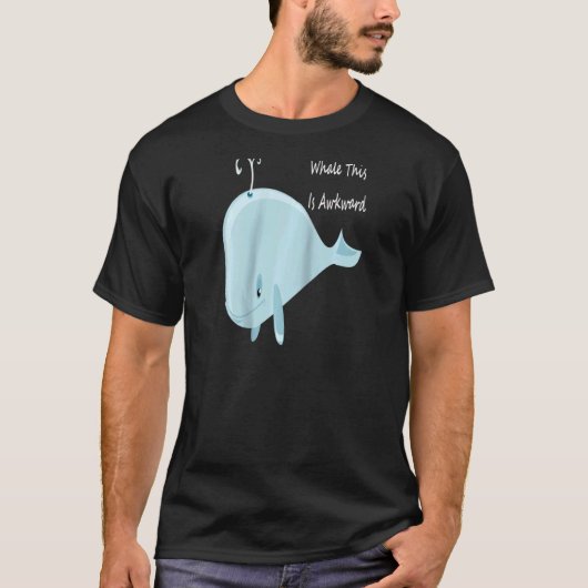 Well This Is Awkward Whale This Is Awkward Raglan Tシャツ (正面)